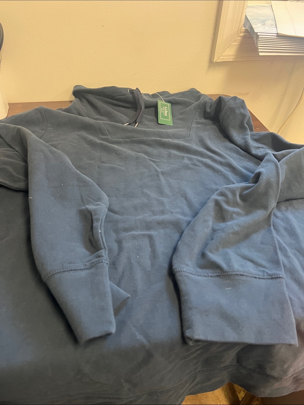 L.L. Bean Dark Navy Ultrasoft Pullover Sweatshirt